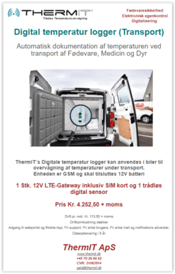 Kampagne på temperaturlogger (Transport)